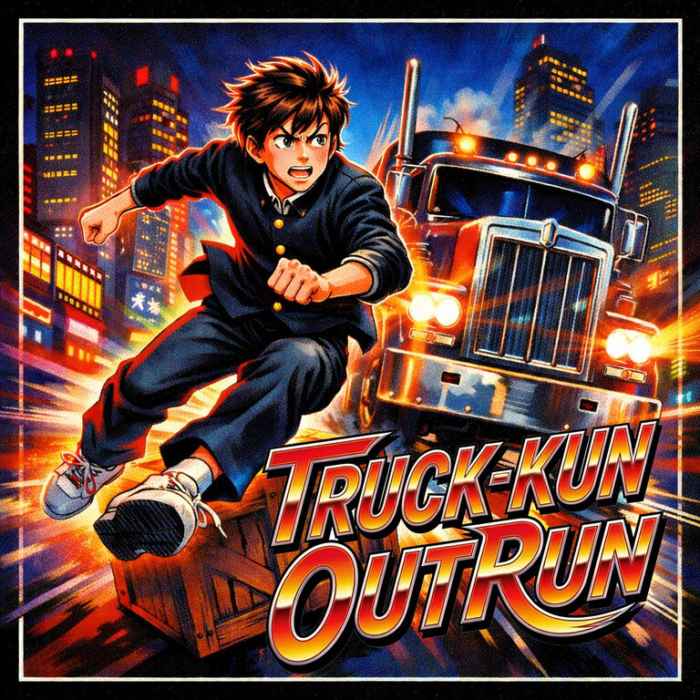 Truck-kun OutRun Box Image
